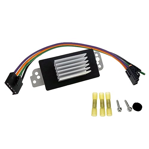 Image of Blower Motor Resistor Kit with Wire Harness Screws for 03-06 Chevrolet Avalanche Silverado 1500 2500 3500 /Suburban /Tahoe GMC Sierra 1500 2500 3500 Yukon OEM 1926076 1581773 89018778 89019351