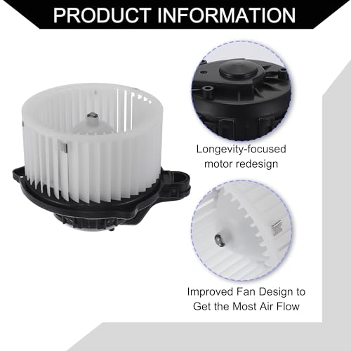 Image of No.971131U000 HVAC Heater Blower Motor Assembly for Hyundai Santa /Inner /Durable Metal Plastic / 1 Pc Black