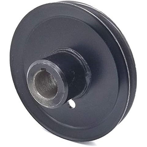 Phoenix Mfg. 6 Inch Dia 1 1/8 Inch Bore Steel V-Groove Drive Pulley Replacement for Hustler 602903 Cover