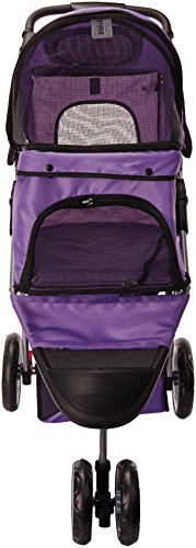 Paws & Pals 3 Wheeler Elite Jogger Pet Stroller Cat/Dog Easy to Walk Folding Travel Carrier - Image 2