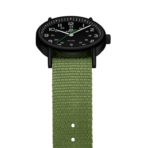 Image of LN LENQIN Mens Watches Unisex Military Sport Nylon Strap Stylish Luminous Fashion Analog Quartz Watch for Men Waterproof Army Tactical Casual Wristwatch