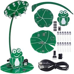PEMENOL DIY Soldering Practice Kit | LED Night Light Electronics Project with Adjustable Brightness and Power Switch, Circuit Assembly Kit for Classroom Learning