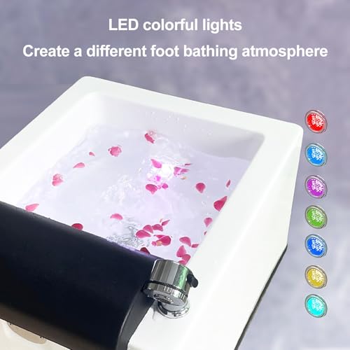 Baño de pies con masaje y luz LED miniatura 2