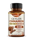 Vitalize Life Ceylon Cinnamon Capsules 1200mg – Made in USA – Certified Organic Cinnamon Supplements – Supports Healthy Metabolism and Glucose Balance – 60 Vegan Pills