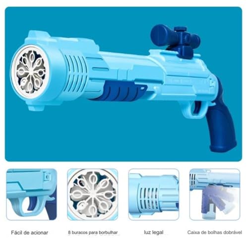 Lança Bolhas De Sabão Gigantes Máquina de Bolhas Automática Lançador de Bolhas de Sabão Para Criança