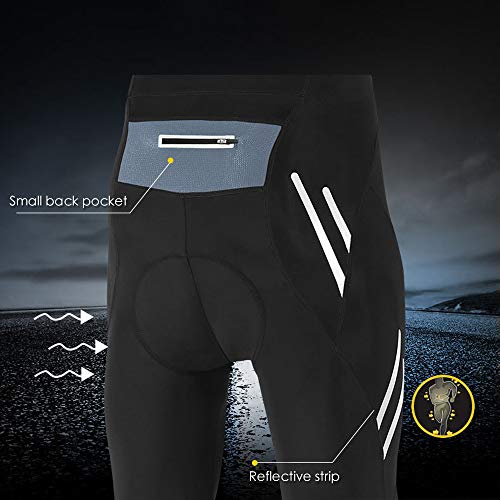 Calças de ciclismo, Romacci Calças de compressão masculina Leggings Collants Suor Tecido Wicking Cor