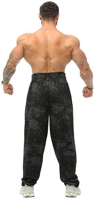 Men's Loose Fit Sweatpants with Pockets, Baggy Gym Pants Four Season Exercise Track Pants