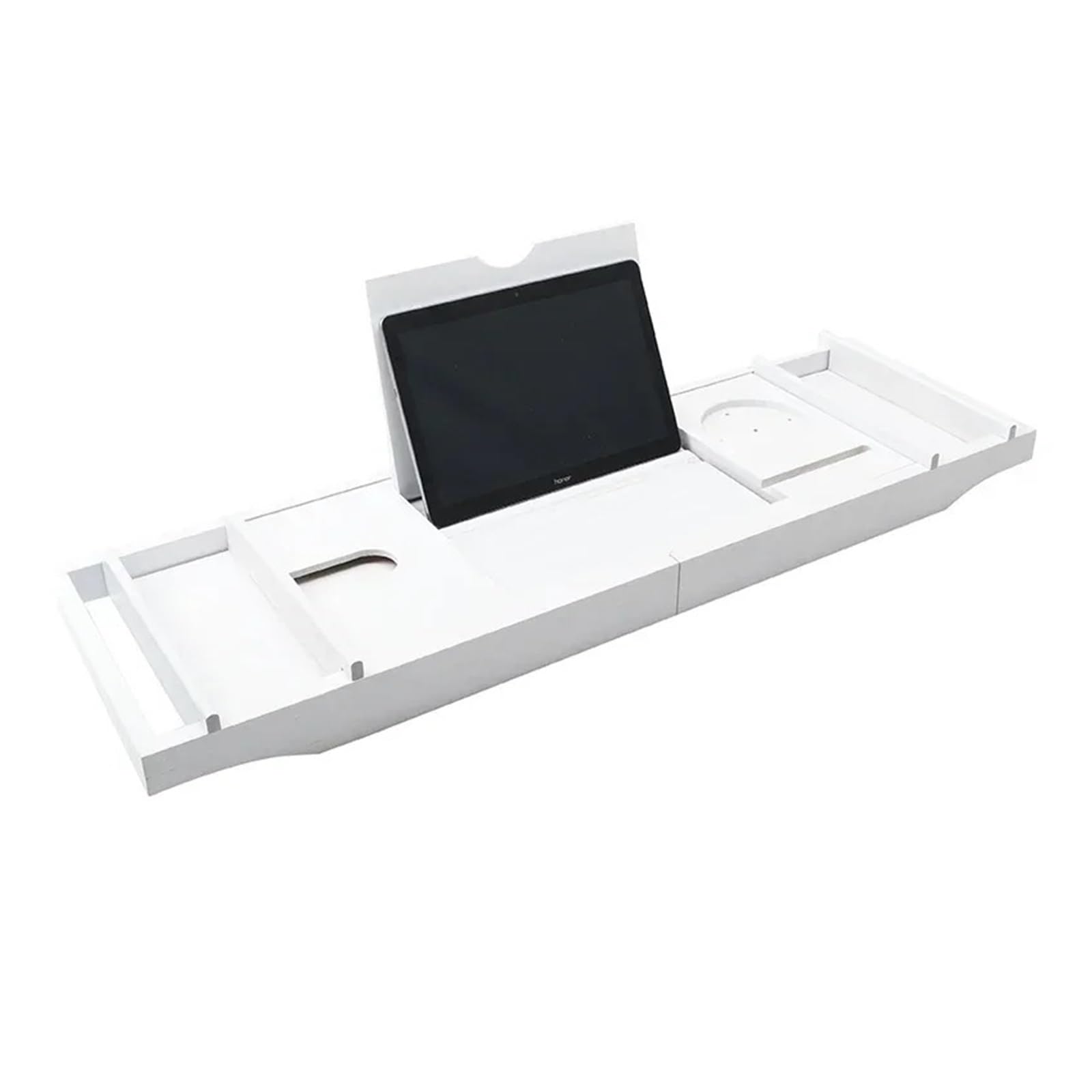 Bandeja de bambú para bañera, extensible, antideslizante, para relajación, vino y tableta, accesorio de baño ideal para la serenidad del hogar