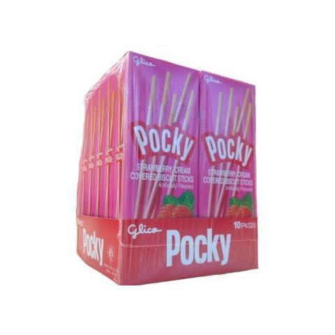 Pocky Strawberry Biscuit Sticks Pack of 10 Cover