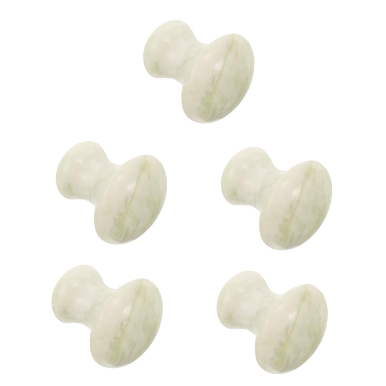 Healeved Lot De 5 Outils De Massage Du Visage En Jade Lisse