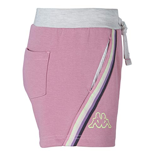 Kappa Quolina Pantaloncini, Rosa/Bianco, 4 Anni
