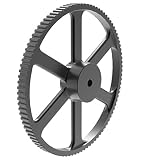 CPT HTD8M 112 Polea de tiempo dental, material de hierro fundido, tono de 8 mm, orificio liso para cinturones de ancho de 20 mm, 112-8m-20