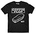 Coffin Flop Graphic T-Shirt, Vintage Style Short Sleeve Tee with Distressed Print Design, 60/40 Poly/Cotton Blend, Ships Same Day, Free Returns (US, Alpha, X-Large, Regular, Regular) Black