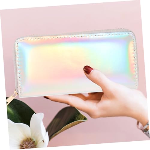 Iridescent Wallet Pouch Sparkling Sequins Women's Long Purse Holographic for Women4