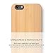 iATO iPhone 6 Plus / 6s Plus Wooden Case - Real Bamboo Wood Grain Premium Protective Shockproof Slim Back Cover - Unique, Stylish & Classy Snap on Thin Bumper Accessory Designed for iPhone 6+ 6s+