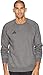adidas Men’s Core18 Sweater, Dark Grey Heather/Black, Large