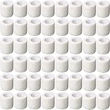 Treela 64 Pack 2" x 5 Yards Self Adhesive Cohesive Bandage Wraps, Elastic Breathable Athletic Tape, Flexible Self Adherent Bandage Rolls for Wrist, Ankle, Fingers, Sports & Pets (White)