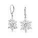 Produktbild Urlaub Weihnachten Schneeflocke Stern Tropfen Ohrringe Leverback Für Damen Für Jugendlich 925 Sterling Silber