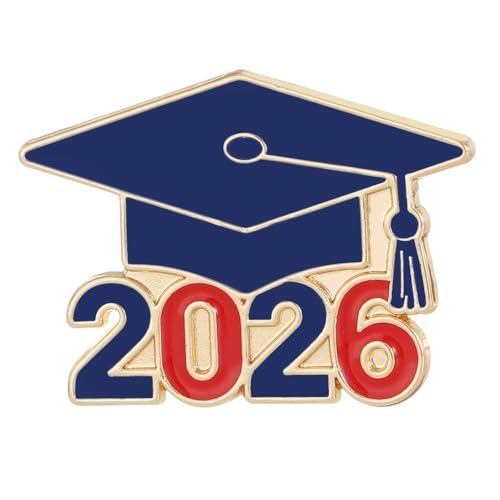 Image of Graduation Enamel Lapel Pins Class of 2026 Graduation Caps Brooches Gifts Souvenir Emblem Badges Diploma Brooche for High College Teacher School Vacation Accessories