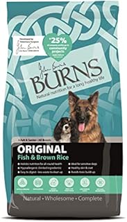 Burns Pet Nutrition Hypoallergenic Complete Dry Dog Food Adult and Senior Dog Original Fish and Brown Rice 2 kg