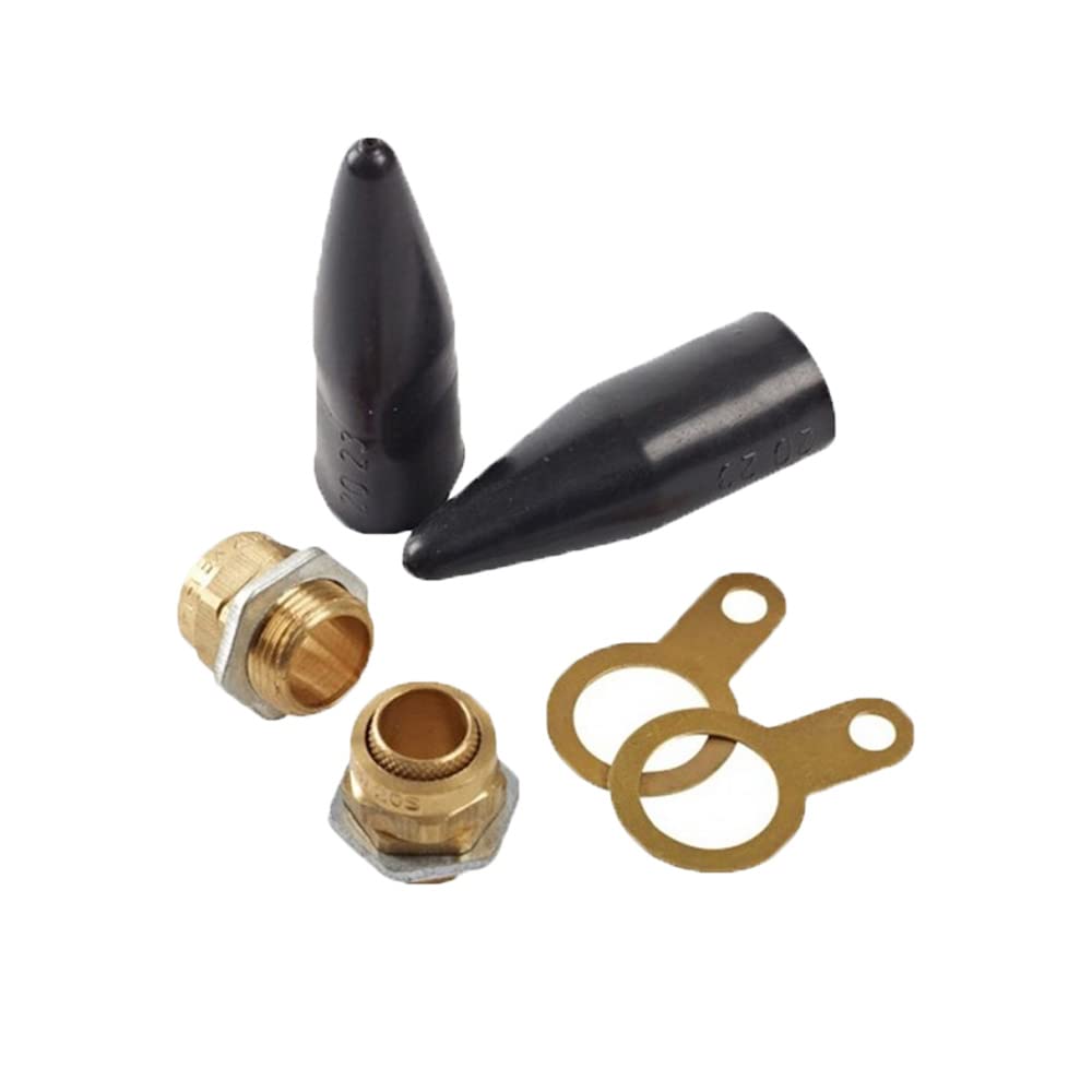 UKCABLE-TIES 2 Sets BW20s Cable Gland Suitable for Indoor Use, SWA Armoured Cables, Brass Cable Glands