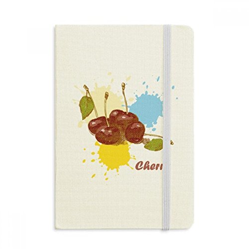 Carnet A5 cerise aquarelle DIYthinker à couverture souple pour notes et journal intime multicolore