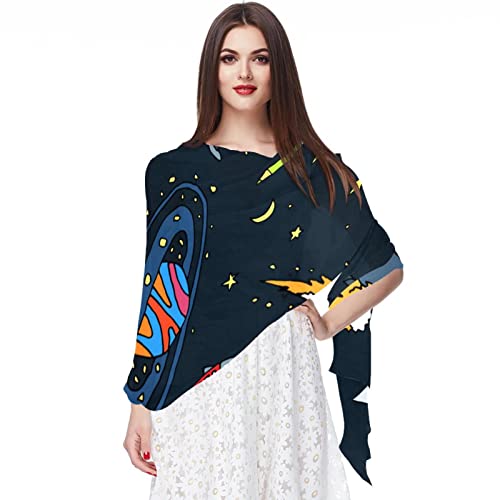 Foulard noir en mousseline de soie pour femme élégante au quotidien