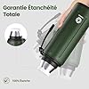 Thermo Café Isotherme 1L Healter | Maintenance 72h Froid / 48h Chaud | Fond Amovible Avec Compartiment | Tasse Inclus, Sans BPA | Pour Bureau, Randonnée