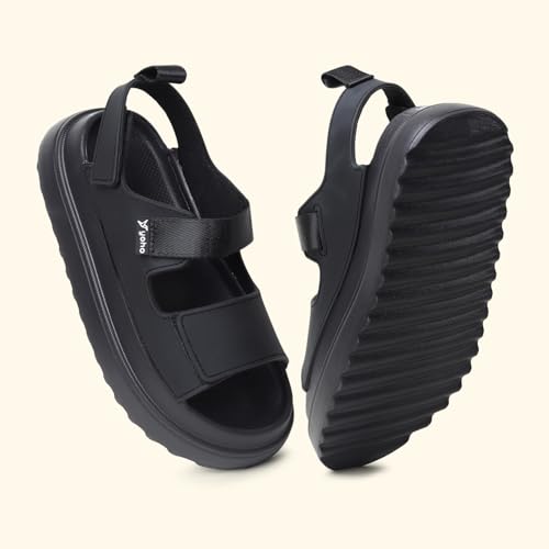 Image of YOHO Wanderz Sandals for Women & Girls | Chunky Ripple Sole with Adjustable Straps | Waterproof Monsoon Footwear | 003