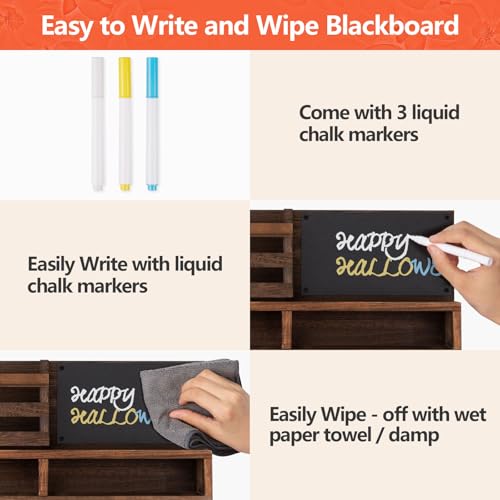 Key-Holder-for-Wall-Wall-Mounted-Mail-Holder-Wooden-with-Shelf-3-Liquid-Chalks-Chalkboard-Mail-Sorter-Organizer-Rustic-Home-Decor-Entryway-Living-Room-1598W-x-91H-x-33D-Brown