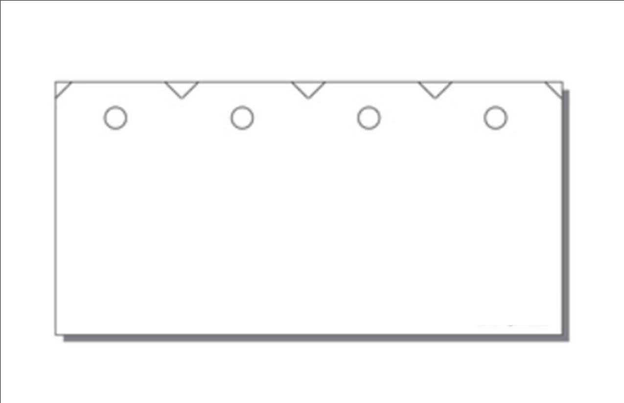 Print-Ready #3 Tags, Die-Cut w Hole (1-7/8" x 3-3/4"), 4-UP on 7-1/2" x 3-3/4" White 67lb Vellum Paper - 250 Sheets / 1000 Tags