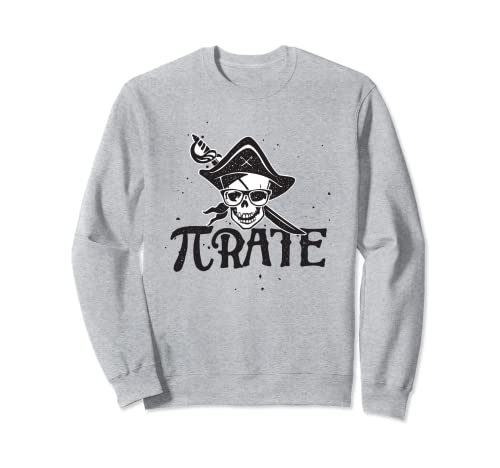 Pi rate pirata Divertido Matemáticas Nerd Cráneo Sudadera