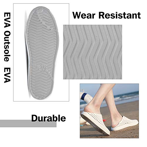 Saguaro Women's Men's Outdoor Gardening Clogs Adults Slip-On Garden Shoes Outdoor Beach Sandals For Walking Swiming Pool Grey #TOP5
