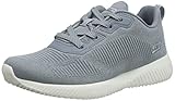 Zapato cómodo Skechers BOBS SQUAD GHOST STAR, Zapatillas para Mujer, Slate Reflective Engineered Knit, 39.5 EU