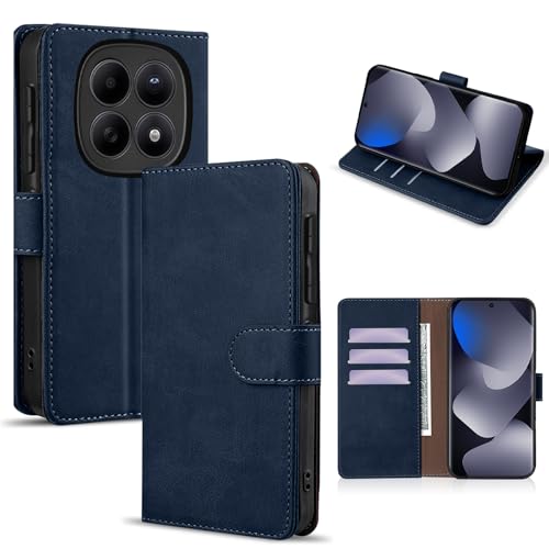 YealRed For Xiaomi Redmi Note 15 5G/POCO M8 5G �p �P�[�X �蒠�^ 6.77�C���`�V���I�~ ���b�h�~�[ �m�[�g15 �J�o�[ PU���U�[+TPU�\�t�g �}�O�l�b�g�t���P�[�X ���z�^ ���[�� �g�уJ�o�[ �ϏՌ� �X