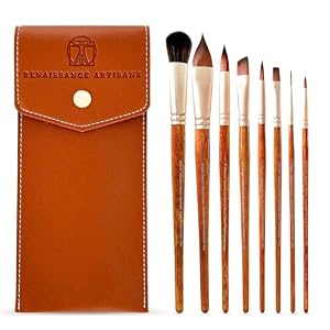 Renaissance Artisans Maestro Aquarell-Pinsel Set, 8 Stück