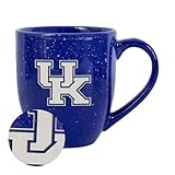 Rico Industries NCAA Kentucky Wildcats Royal 16 oz Team Color Laser Engraved Speckled Ceramic Coffee Mug
