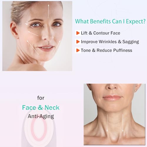 radio frequency skin tightening machine for face - facial neck anti-aging device microcurrent lifting massager wrinkle reduction firming and toning - advanced technology for aging issues