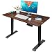 Produktbild Homall Höhenverstellbarer Schreibtisch Elektrisch 110 cm Stufenlos Höhenverstellbarer Tisch mit 2-Fach-Tischplatte Ergonomischer Computertisch mit Memory Funktion (110 x 60 cm, Nussbaum)