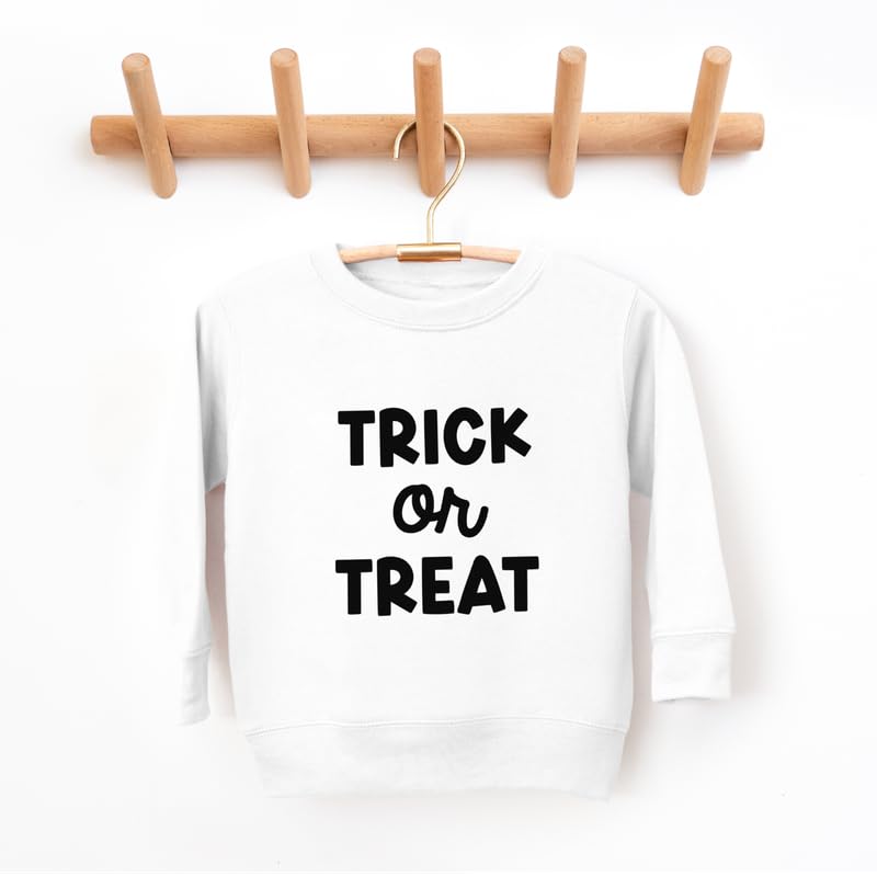 Bump and Beyond Designs Trick or Treat Boys and Girls Halloween Sweatshirt for Toddlers and Kids3