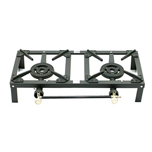 Viper Cast Iron Gas Burner Boiling Ring Outdoor Camping Propane Catering LPG Double Burner 10 Kw