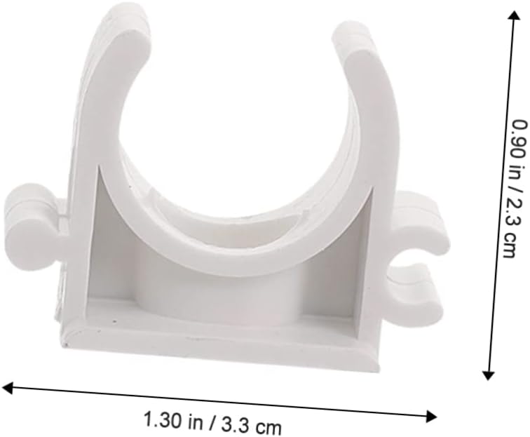 Toyvian Portable Clamps Clips for Water Pipes U-shaped Support Hangers Non-rusting Clips for Easy Installation and Fixing