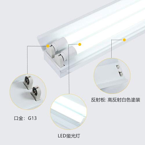 Amazon | 5台セツトLED蛍光灯器具2灯式 20w形LED蛍光灯専用照明器具20W