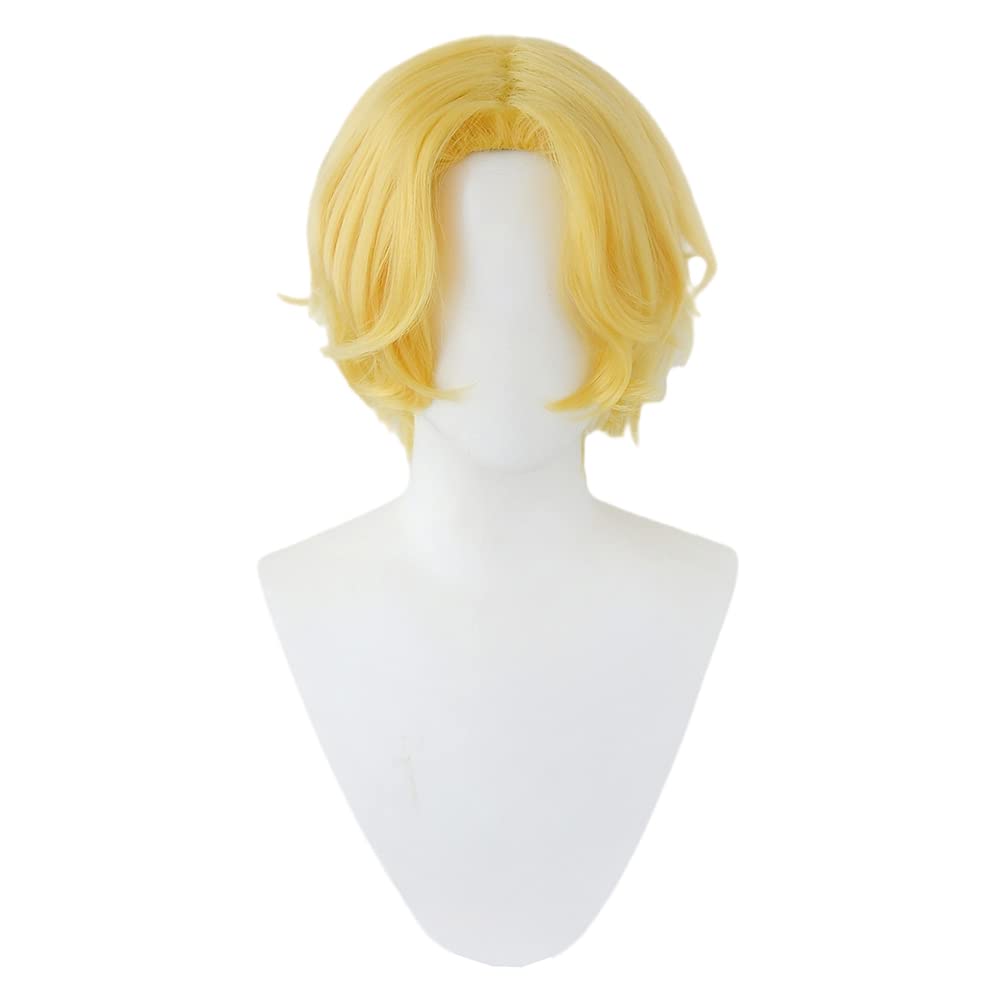 Cosply Wig Gold 30cm 11inch Halloween
