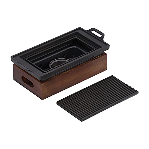 Liuyoyo Barbecue Baking Tray Korean Style Non Stick Baking Tray Japanese Barbecue Grill Teppanyaki Heated Skewer Oven Smokeless Grill Pick Pot Oven - Image 8