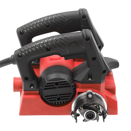 KRUDFSC 1300W Electric Wall Planer for Surface Grinding and Wall Repair Upgraded Red Power Tool Ideal for Construction Workers and Contractors