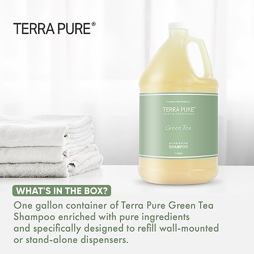 Terra Pure Hotel Shampoo | 1 Gallon | For Hospitality & Vacation Rentals To Refill Dispensers | (Single Gallon) #TOP1