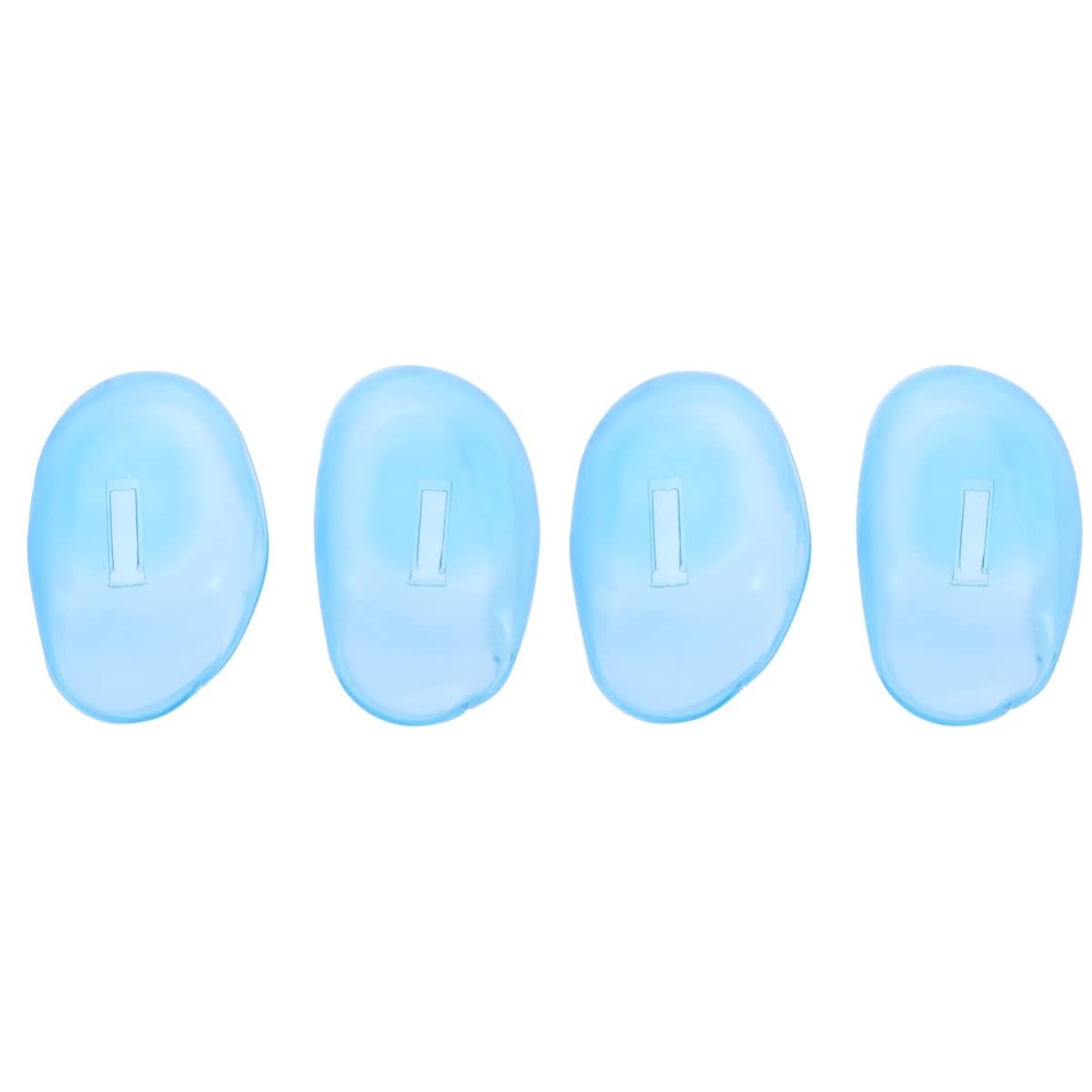 8pairs Silicone Ear Protectors Blue Ear Cover Shield for Hair Salon Covers Hair Dye Protection Shower