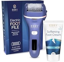 Essy Elektrisch Fußfeile und Feuchtigkeitsspendende Fußcreme Bundle