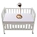 Protège-matelas imperméable pour lit de bébé 95 x 65 cm, blanc, 97 x 67 cm, draps de lit pour bébé 65 x 95 cm, respirant, doux et lavable pour lit de bébé (95 x 65 x 15 cm)